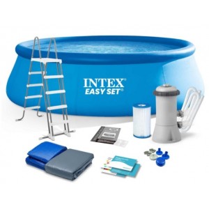 Надувний басейн Intex 26168, 457 х 122 см, синій