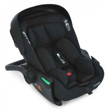 Автокресло El Camino i-FLOW ME 1198 Black детское, i-SIZE R129, рост ребенка 40-87см, рег.подголовник, раскл. в 4 положения, черный Автокресло El Camino i-FLOW ME 1198 Black детское, i-SIZE R129, рост ребенка 40-87см, рег.подголовник, раскл. в 4 положения, черный