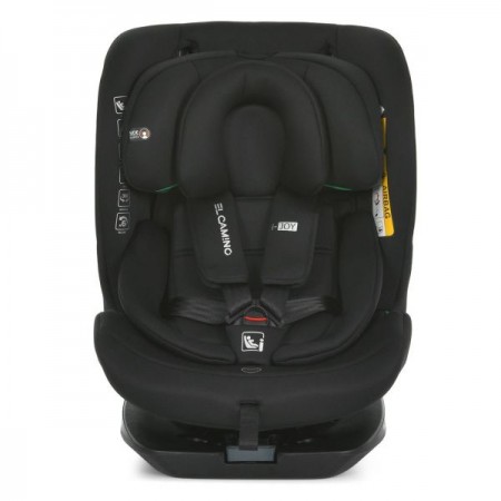 Дитяче автокрісло El Camino i-JOY ME 1205 Black i-SIZE R129, зріст дит.40-150см (від народж.до 36кг або 12р.), Top Tether, isofix, 360?, чорний
