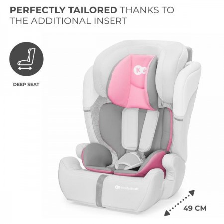 Дитяче автокрісло Kinderkraft Comfort Up i-Size сіро- рожевий KCCOUP02PNK0000