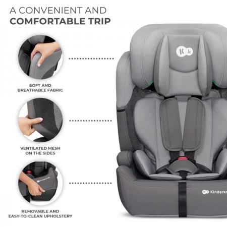 Автокресло Kinderkraft Comfort Up i-Size серый KCCOUP02GRY0000