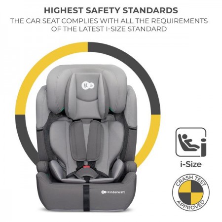 Автокресло Kinderkraft Comfort Up i-Size серый KCCOUP02GRY0000