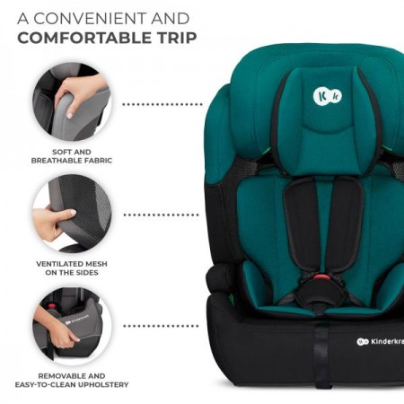 Дитяче автокрісло Kinderkraft Comfort Up i-Size зелено-чорний KCCOUP02GRE0000 Дитяче автокрісло Kinderkraft Comfort Up i-Size зелено-чорний KCCOUP02GRE0000