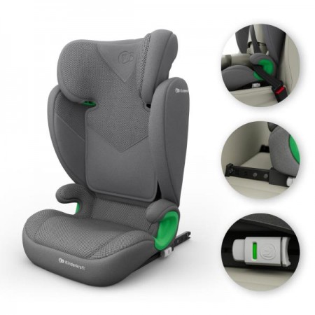 Автокрісло Kinderkraft Junior Fix 2 Plus i-Size Grey KCJUFI20GRYPL0N