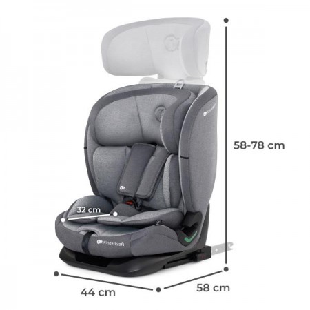 Автокрісло Kinderkraft Oneto3 i-Size Isofix сірий KCONE300GRY0000 Автокрісло Kinderkraft Oneto3 i-Size Isofix сірий KCONE300GRY0000