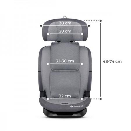 Автокрісло Kinderkraft Oneto3 i-Size Isofix сірий KCONE300GRY0000 Автокрісло Kinderkraft Oneto3 i-Size Isofix сірий KCONE300GRY0000