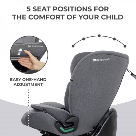 Автокрісло Kinderkraft Oneto3 i-Size Isofix сірий KCONE300GRY0000 Автокрісло Kinderkraft Oneto3 i-Size Isofix сірий KCONE300GRY0000