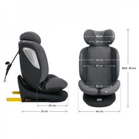 Автокрісло Kinderkraft i-Grow 2 Plus i-Size Grey KCIGRO02GRYPL00 Автокрісло Kinderkraft i-Grow 2 Plus i-Size Grey KCIGRO02GRYPL00