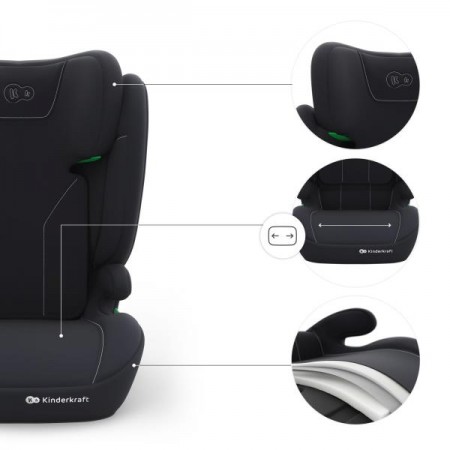 Автокресло Kinderkraft i-Spark 2 Plus i-Size Black KCISPA02BLKPL00 Автокресло Kinderkraft i-Spark 2 Plus i-Size Black KCISPA02BLKPL00