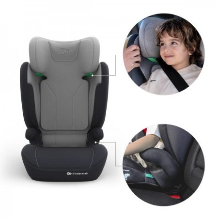 Автокрісло Kinderkraft i-Spark 2 Plus i-Size Grey KCISPA02GRYPL00 Автокрісло Kinderkraft i-Spark 2 Plus i-Size Grey KCISPA02GRYPL00