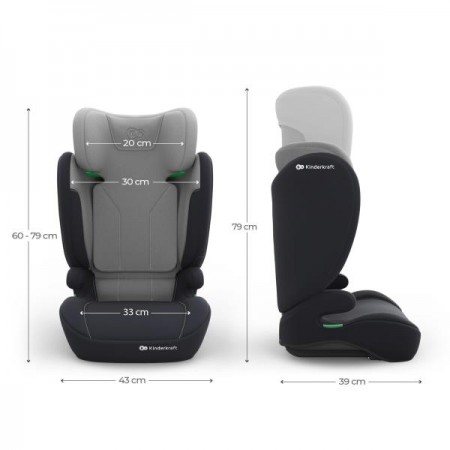Автокрісло Kinderkraft i-Spark 2 Plus i-Size Grey KCISPA02GRYPL00 Автокрісло Kinderkraft i-Spark 2 Plus i-Size Grey KCISPA02GRYPL00