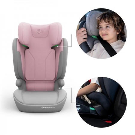 Автокрісло Kinderkraft i-Spark 2 Plus i-Size Pink KCISPA02PNKPL00
