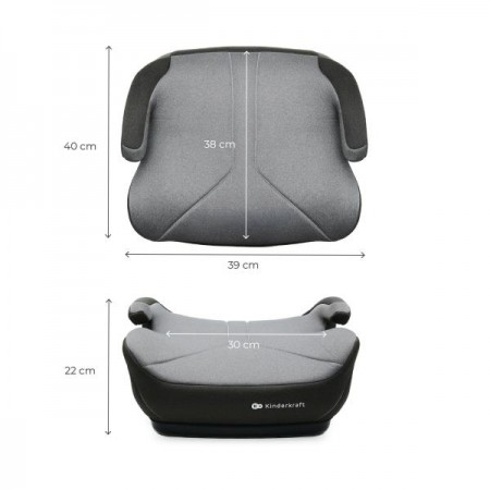 Автокрісло-бустер Kinderkraft i-Boost 2 Grey KCIBOO02GRY0000