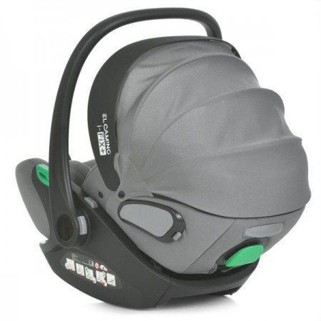 Дитяче автокрісло дитяче El Camino i-FIX+ ME 1110 Simply Gray i-SIZE R129, зріст дитини 40-87см, рег.підголівник, 2 ур.,москіт,чохол, cірий Дитяче автокрісло дитяче El Camino i-FIX+ ME 1110 Simply Gray i-SIZE R129, зріст дитини 40-87см, рег.підголівник, 2 ур.,москіт,чохол, cірий