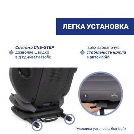 Дитяче автокрісло Fold&Go S i-Size, група 2/3 арт. 87117.26 колір Сірий Дитяче автокрісло Fold&Go S i-Size, група 2/3 арт. 87117.26 колір Сірий