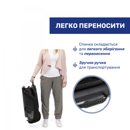 Автокресло Fold&Go S i-Size, группа 2/3 арт. 87117.33 цвет Черный Автокресло Fold&Go S i-Size, группа 2/3 арт. 87117.33 цвет Черный