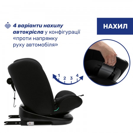 Дитяче автокрісло Mokita i-Size, група 1/2/3 арт. 87033.95 колір Чорний Дитяче автокрісло Mokita i-Size, група 1/2/3 арт. 87033.95 колір Чорний