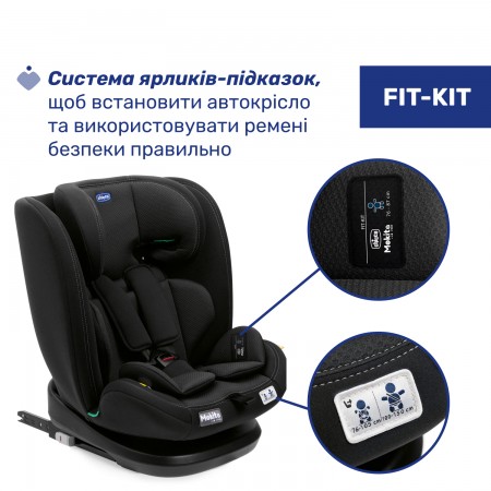 Дитяче автокрісло Mokita i-Size, група 1/2/3 арт. 87033.95 колір Чорний Дитяче автокрісло Mokita i-Size, група 1/2/3 арт. 87033.95 колір Чорний