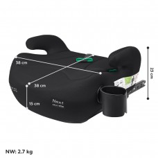 Автокрісло-бустер CARRELLO Next CRL-16011 Midnight Black i-Size ISOFIX 125-150см+напр.рем, підскл /2