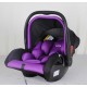 Дитяче автокрісло переноска Joy GL-10084 колір фіолетовий, група 0+ від 0-13 кг, в коробці