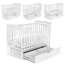 Кроватка-трансформер детская BabyToys DS-101 с ящиком и маятником