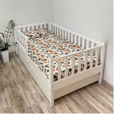 Детская кровать-трансформер BabyToys белая с ящиком
