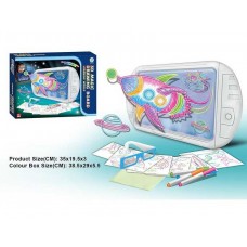 Доска для рисования BabyToys YM 21 с подсветкой и трафаретами