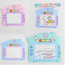 Магнитная доска для рисования BabyToys со штампами 3 цвета