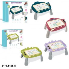 Доска-стол для рисования BabyToys 1488 цветная с печатками Доска-стол для рисования BabyToys 1488 цветная с печатками