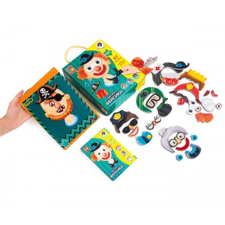 Магнітна гра Vladi Toys Фейсики VT3702-15 Магнітна гра Vladi Toys Фейсики VT3702-15