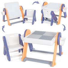 Дитячий стіл-конструктор BabyToys QC-BB01 2в1 мольберт Дитячий стіл-конструктор BabyToys QC-BB01 2в1 мольберт