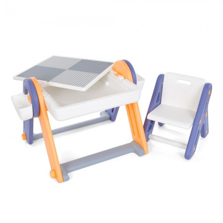 Детский стол-конструктор BabyToys QC-BB01 2в1 мольберт Детский стол-конструктор BabyToys QC-BB01 2в1 мольберт