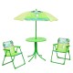 Столик 93-74-DINO, диаметр 50 см, 2 стульчика, зонтик