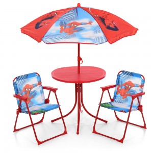 Столик 93-74-SP, диаметр 50 см, 2 стульчика, зонтик