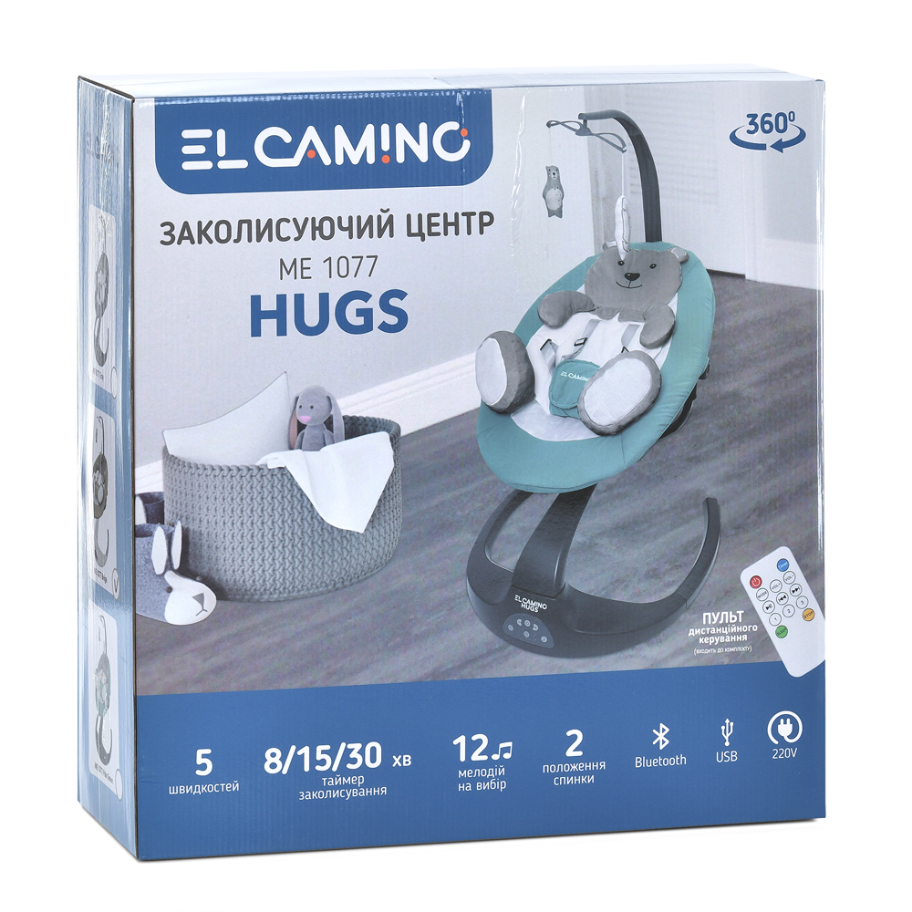 Убаюкивающий центр El Camino ME 1077 Hugs беж с Bluetooth Убаюкивающий центр El Camino ME 1077 Hugs беж с Bluetooth