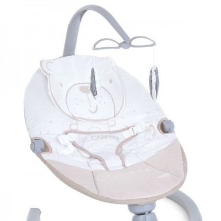 Заколисуючий центр ME 1116 CUTE Beige пульт, 5швидк., таймер, 12 мелодій, Bluetooth, 2 полож.спинки, бежевий Заколисуючий центр ME 1116 CUTE Beige пульт, 5швидк., таймер, 12 мелодій, Bluetooth, 2 полож.спинки, бежевий