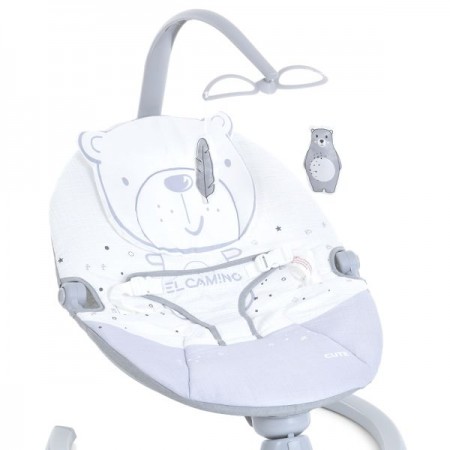 Заколисуючий центр ME 1116 CUTE Gray пульт, APP, 5швидк., таймер, 12 мелодій, Bluetooth, 2 полож.спинки,сірий Заколисуючий центр ME 1116 CUTE Gray пульт, APP, 5швидк., таймер, 12 мелодій, Bluetooth, 2 полож.спинки,сірий