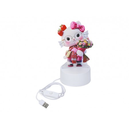 Нічник 8N50-2-3-4-8, 21,5см, USB зарядка, 4 види
