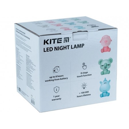 Светильник-ночник LED с аккумулятором Unicorn зеленый, Kite K24-491-1-4 Светильник-ночник LED с аккумулятором Unicorn зеленый, Kite K24-491-1-4