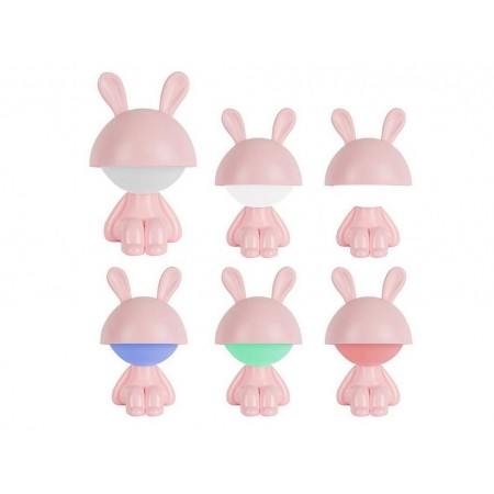 Светильник-ночник LED с аккумулятором Cute Bunny розовый, Kite K25-316-1-2 Светильник-ночник LED с аккумулятором Cute Bunny розовый, Kite K25-316-1-2