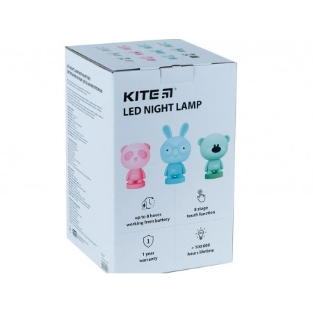 Світильник-нічник LED з акумулятором Bunny блакитний, Kite K24-490-1-3