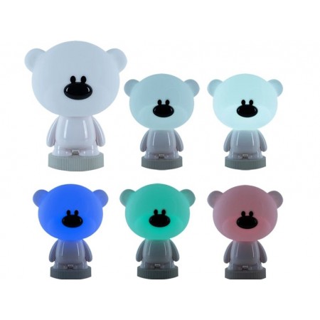 Светильник-ночник LED с аккумулятором Bear белый, Kite K24-490-2-1