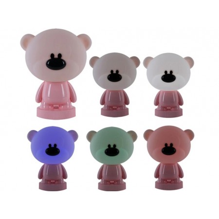 Світильник-нічник LED з акумулятором Bear рожевий, Kite K24-490-2-2