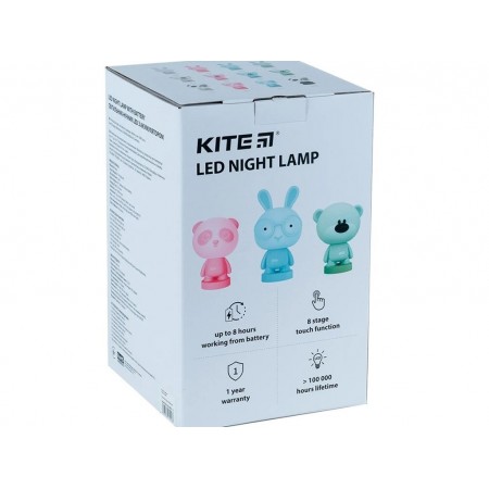 Світильник-нічник LED з акумулятором Bear рожевий, Kite K24-490-2-2