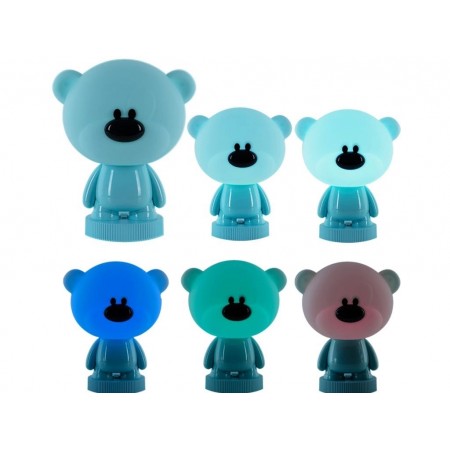 Светильник-ночник LED с аккумулятором Bear синий, Kite K24-490-2-3