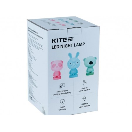 Светильник-ночник LED с аккумулятором Bear синий, Kite K24-490-2-3