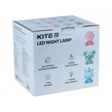 Светильник-ночник LED с аккумулятором Doggy черно-белый, Kite K24-491-3-4 Светильник-ночник LED с аккумулятором Doggy черно-белый, Kite K24-491-3-4