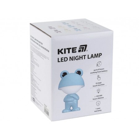 Світильник-нічник LED з акумулятором Dreamy Bunny блакитний, Kite K25-315-1-3 Світильник-нічник LED з акумулятором Dreamy Bunny блакитний, Kite K25-315-1-3