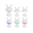 Светильник-ночник LED с аккумулятором Cute Bunny белый, Kite K25-316-1-1