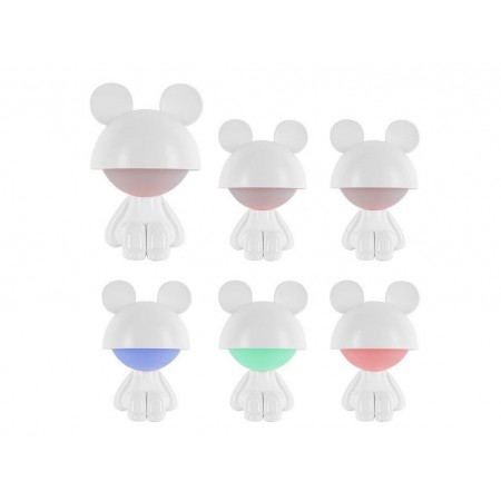 Світильник-нічник LED з акумулятором Cute Mouse білий, Kite K25-316-2-1 Світильник-нічник LED з акумулятором Cute Mouse білий, Kite K25-316-2-1